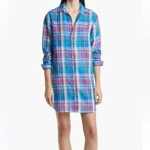 NEW Frank & Eileen Italian linen shirt dress
